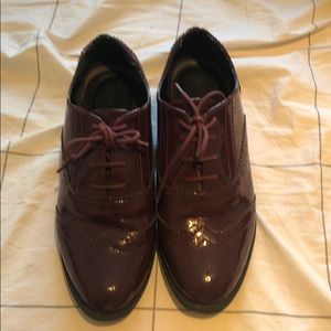 Patent Leather Maroon ASOS Laceups